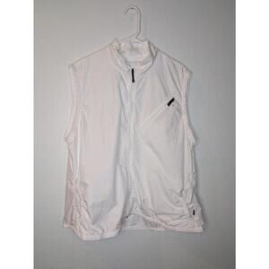 Woolrich White Lightweight Zip‑Front Vest Women’s XL
